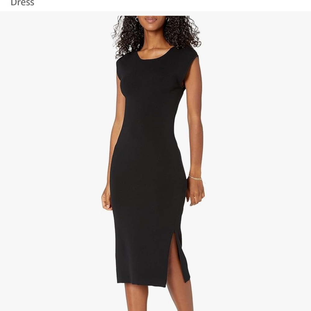 Black Midi Sweater Dress